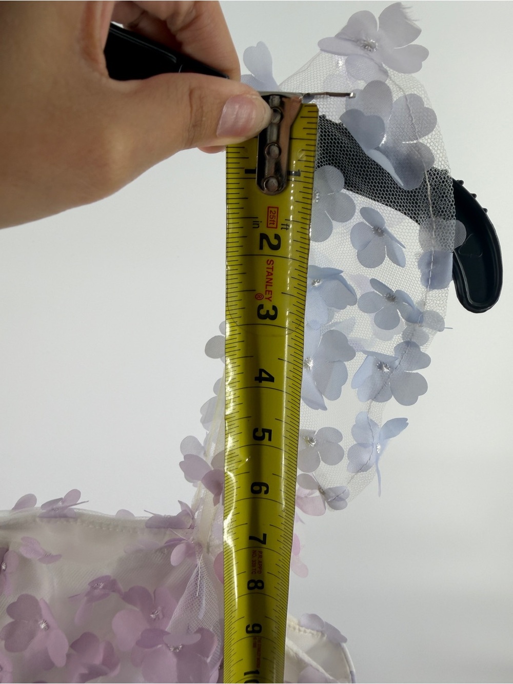 Storia Blue & Purple 3D Petal Babydoll Dress - Picture 10 of 13